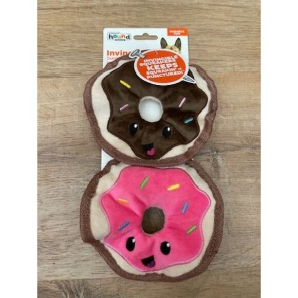 NWT Outward Hound Invincibles Squeaky Donuts Dog Toy Set - Picture 1 of 4